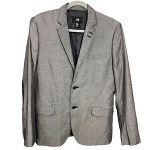 Long sleeve gray men’s double buttoned blazer size 42R H&M Brand